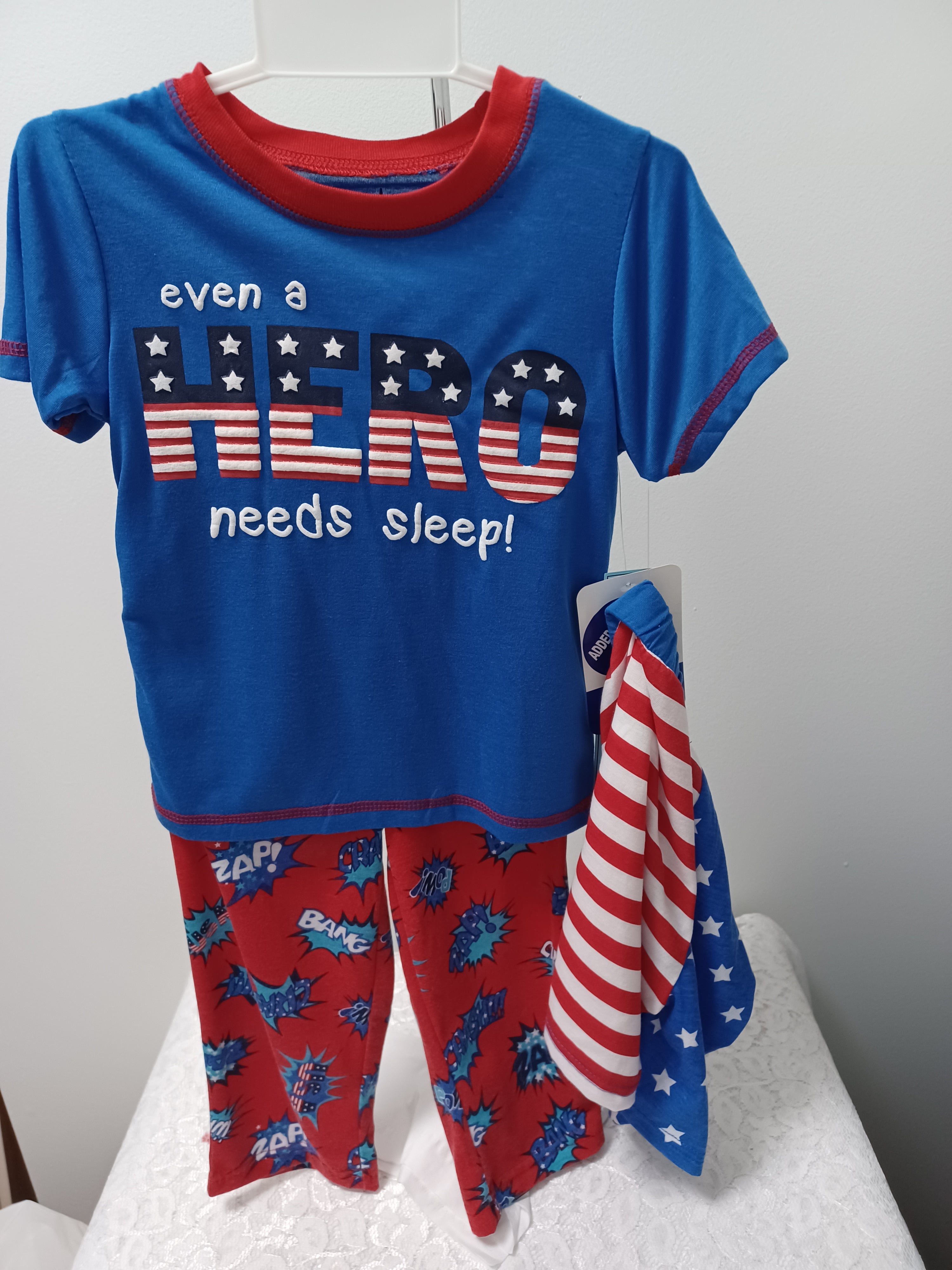Boys 3pc Pajamas Set Even a Hero Needs Rest